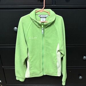 Columbia Lime Green Fleece Jacket